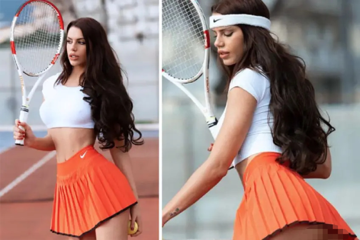 Fiordelisi mặc trang phục tennis quá quyến rũ