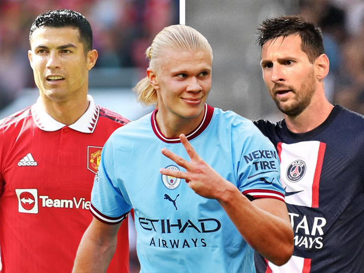 Bóng đá - "Quái vật" Haaland 22 tuổi ghi bàn khủng khiếp, chấp Ronaldo - Messi cộng lại