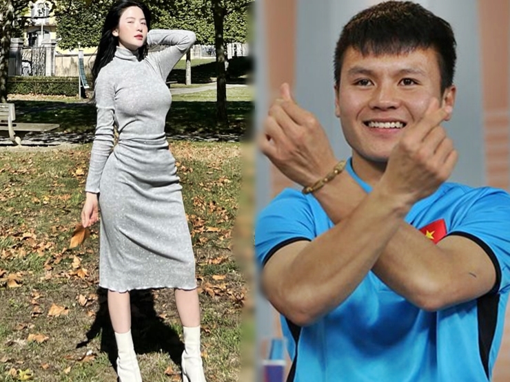 Đời sống Showbiz - Bạn gái thả dáng nuột nà tại Pháp, Quang Hải liền có ngay hành động này