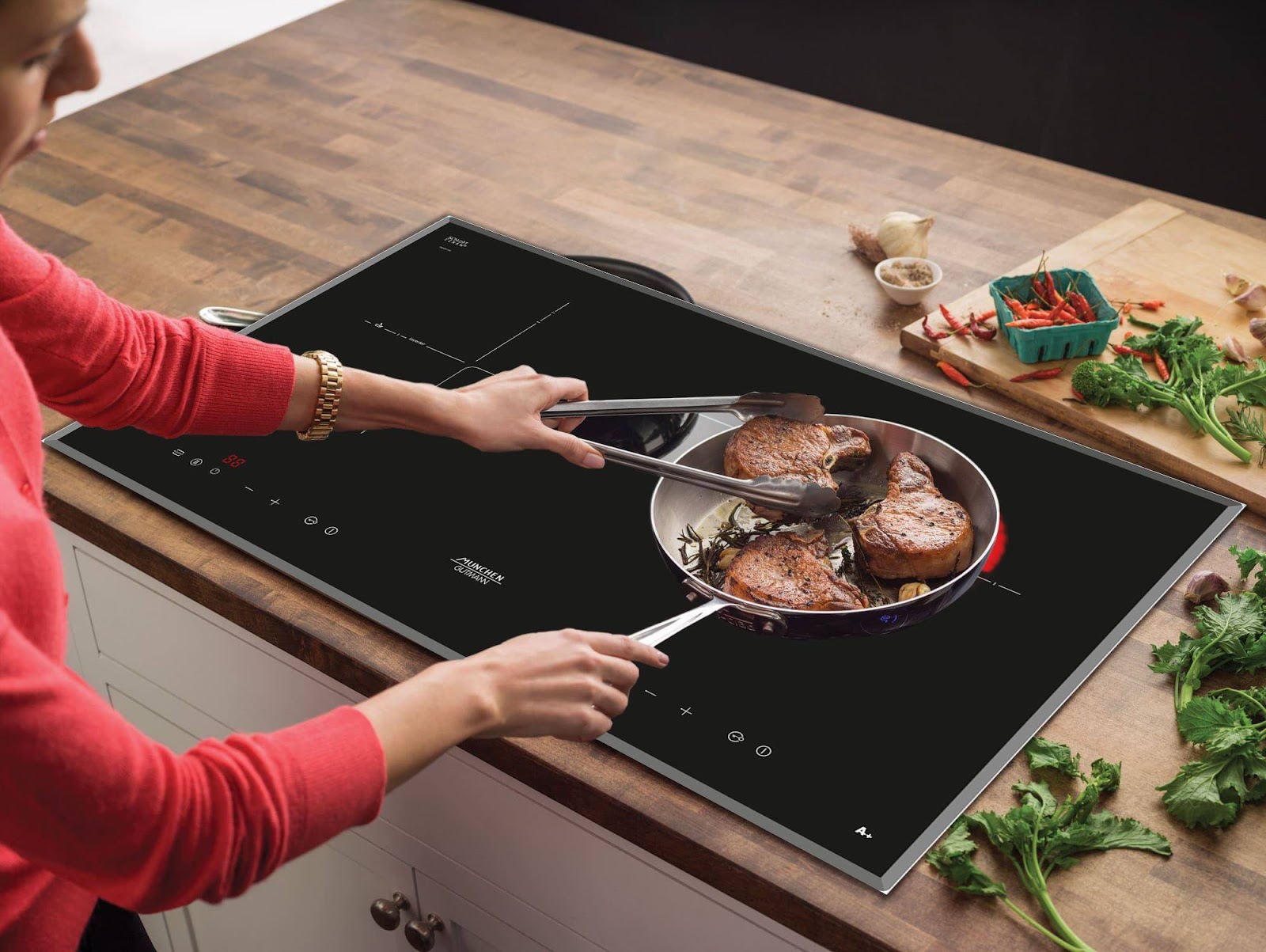 Bếp từ đem lại hiệu quả đun nấu nhanh, an toàn.