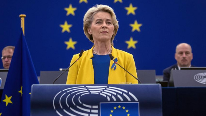 Chủ tịch Ủy ban châu Âu Ursula von der Leyen. Ảnh: EPA