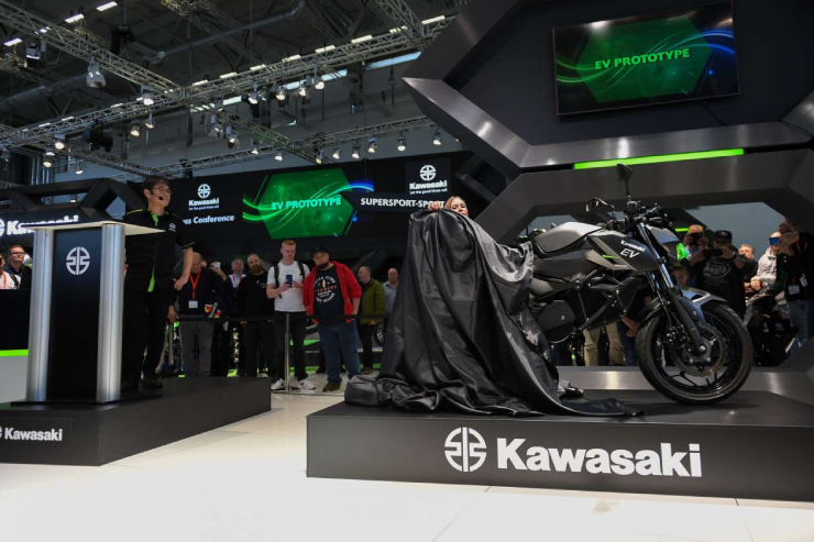 Nguyên mẫu môtô điện Kawasaki EV lộ diện, nhìn cực kỳ tinh xảo - 4