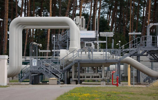 Hệ thống đường ống Nord Stream 1 ở Lubmin, Đức ngày 30/8.