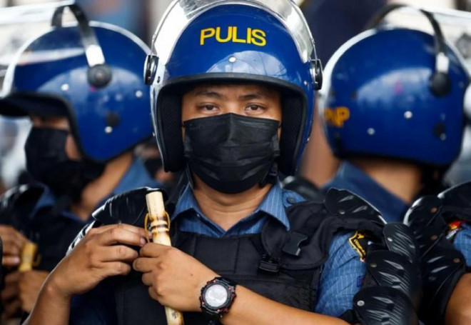 Cảnh sát Quốc gia Philippines (PNP). Ảnh: EPA
