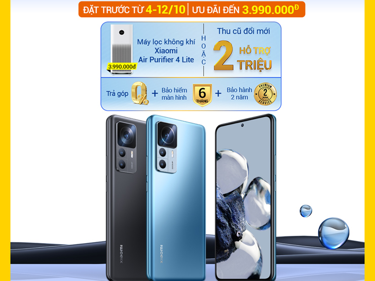 Khám phá công nghệ - Đến ngay Thế Giới Di Động sở hữu bộ đôi siêu phẩm Xiaomi 12T Series giá chỉ từ 12 triệu đồng