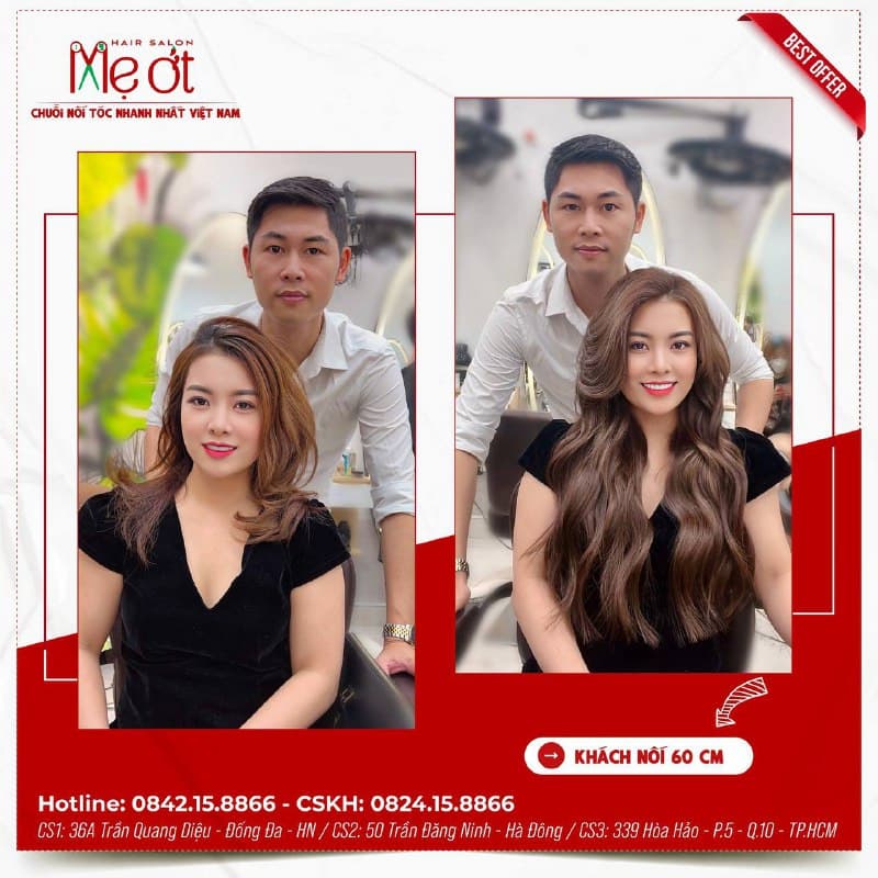 Khám phá chuỗi nối tóc uy tín Việt Nam - Mẹ Ớt Hair Salon - 1