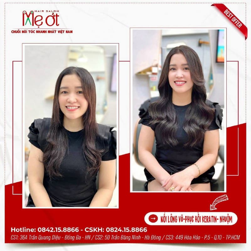 Khám phá chuỗi nối tóc uy tín Việt Nam - Mẹ Ớt Hair Salon - 4