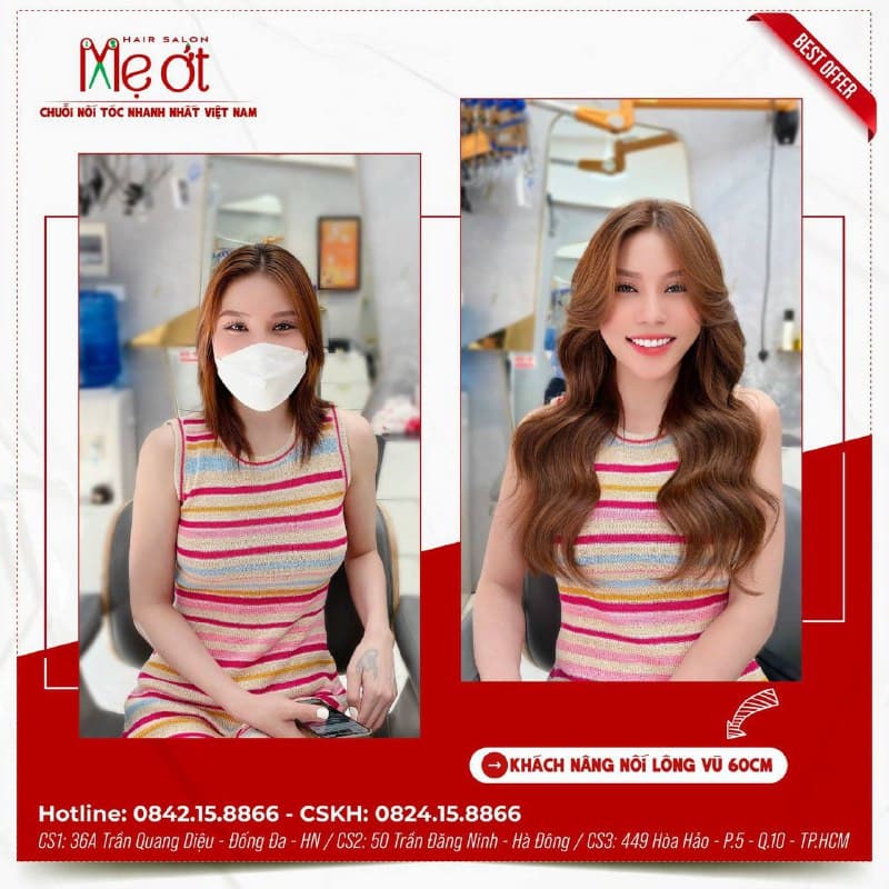 Khám phá chuỗi nối tóc uy tín Việt Nam - Mẹ Ớt Hair Salon - 3