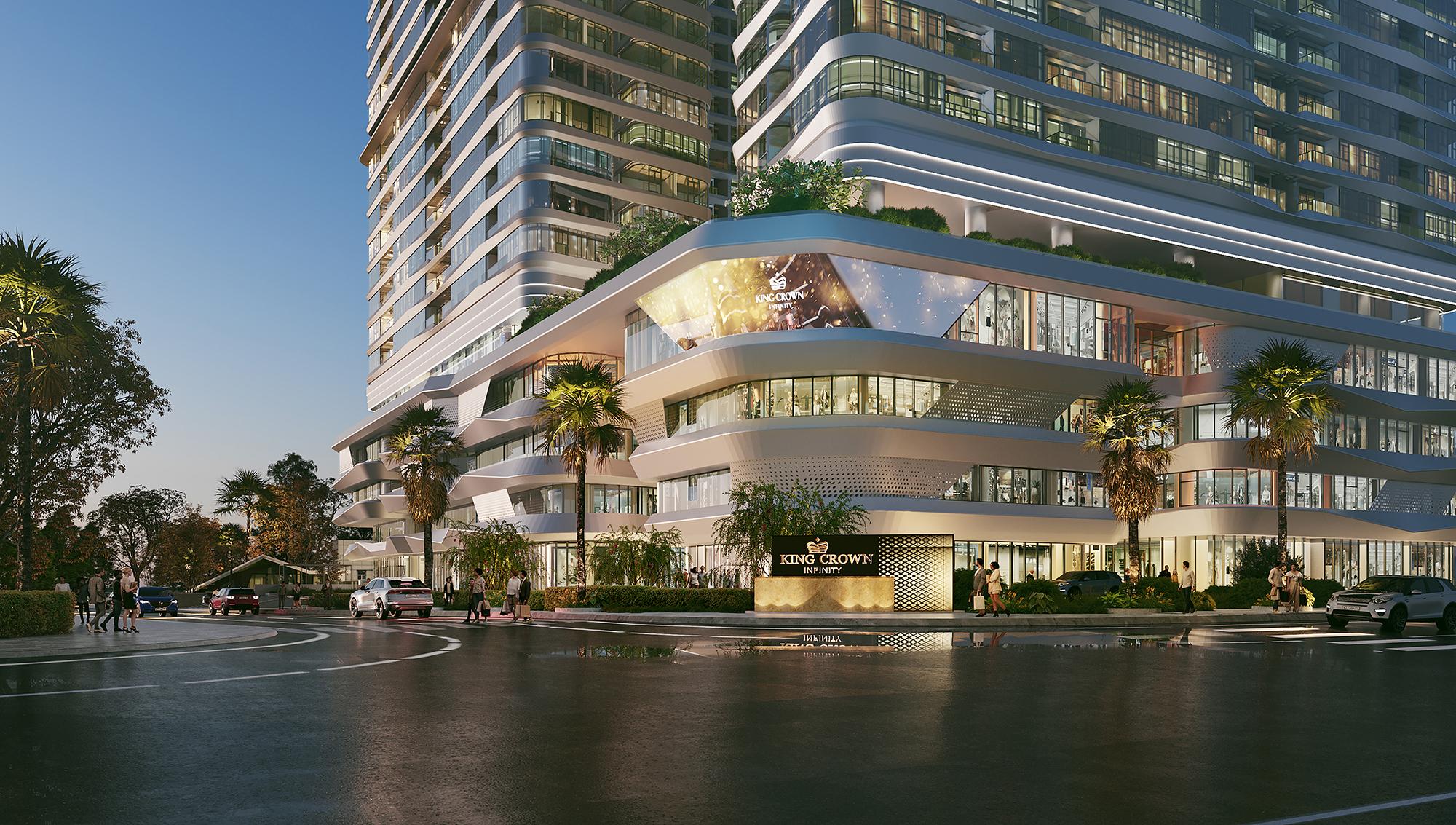 Tổ hợp đa tiện ích Mall Resort độc đáo tại King Crown Infinity.