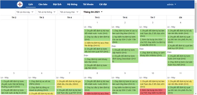 Ứng dụng phần mềm &#34;Quản lý lịch chuyển đổi định kỳ thiết bị&#34; tại Nhiệt điện Duyên Hải - 3