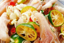 Ẩm thực - Món ngon cuối tuần: Cách làm tai heo ngâm sả tắc ăn hoài không ngán