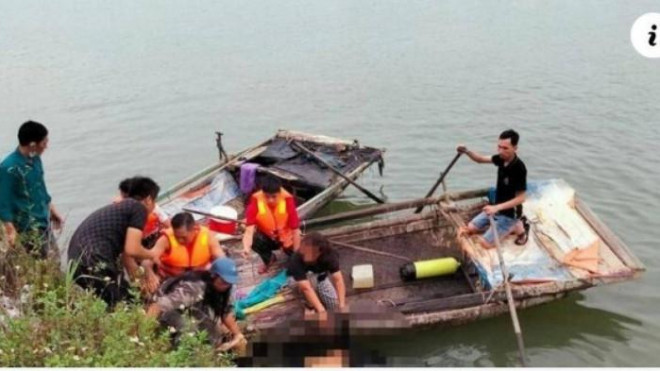 Lực lượng chức năng TP Hạ Long tìm thấy thi thể bà T.N.T trên sông Trới sau nhiều giờ tìm kiếm