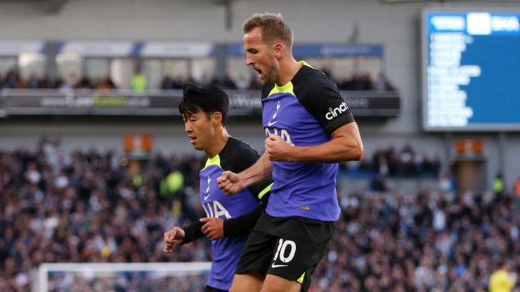Son Heung Min "châm ngòi" giúp Harry Kane ghi bàn vào lưới Brighton