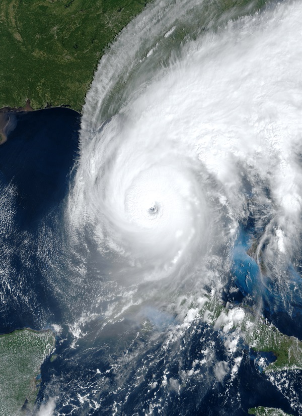Siêu bão Ian trước khi đổ bộ vào bang Florida, Mỹ.
