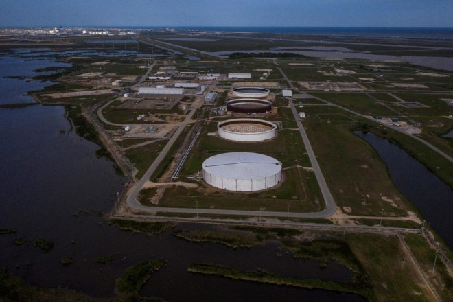 Kho dự trữ dầu chiến lược Bryan Mound ở TP Freeport, bang Texas (Mỹ). Ảnh: REUTERS