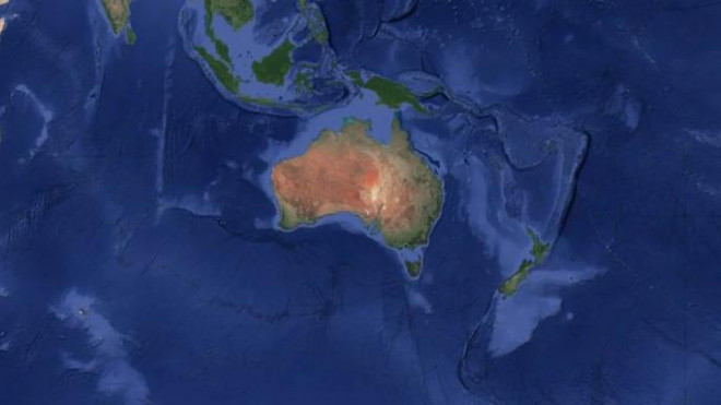 Lục địa Zealandia nhìn từ vệ tinh. Ảnh: GNS Science