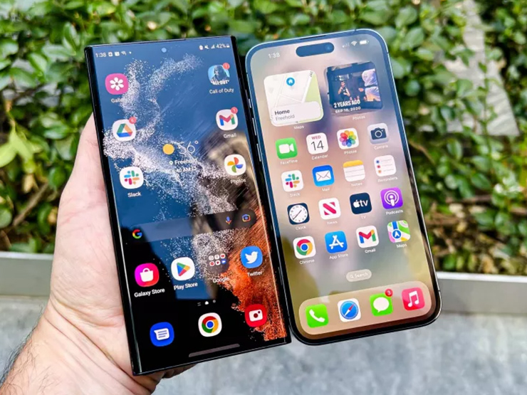 Thời trang Hi-tech - 2 "ông trùm" iPhone 14 Pro Max và Galaxy S22 Ultra đối đầu