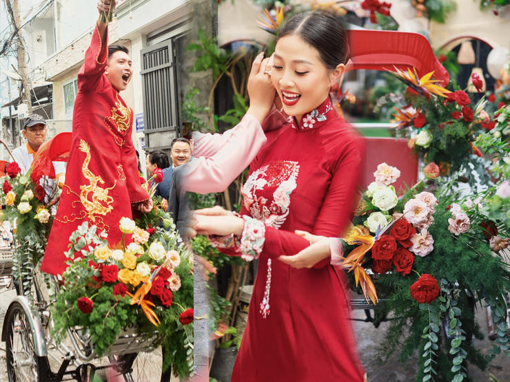 Đời sống Showbiz - Lễ ăn hỏi đậm chất miền quê của MC Liêu Hà Trinh và chồng doanh nhân