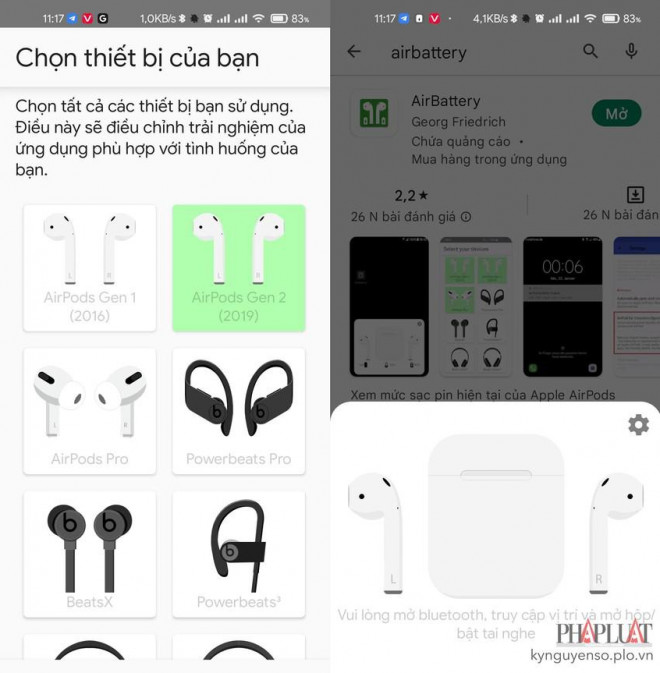 Cách kiểm tra dung lượng pin AirPods trên Android và Windows - 3