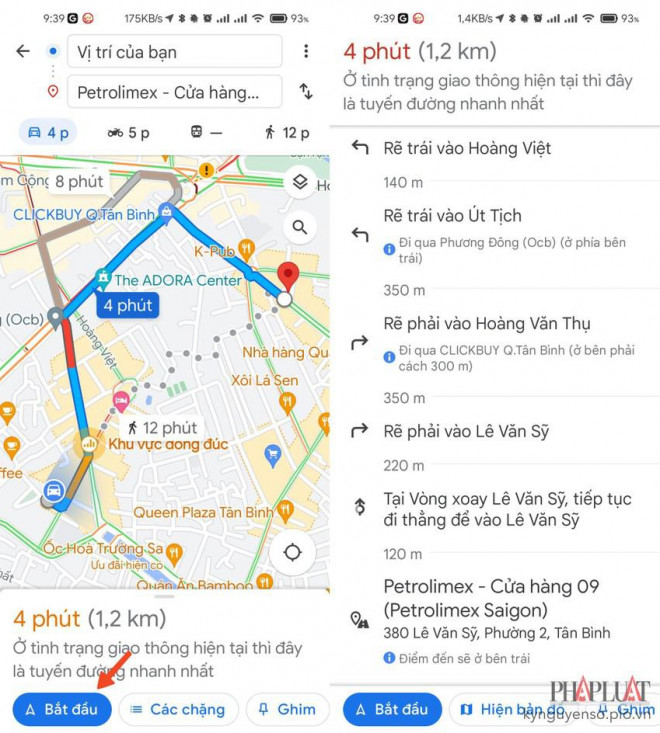 Cách tìm cây xăng gần nhất bằng Google Maps - 3