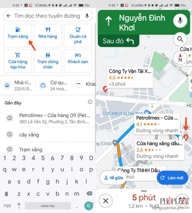 Cách tìm cây xăng gần nhất bằng Google Maps - 4