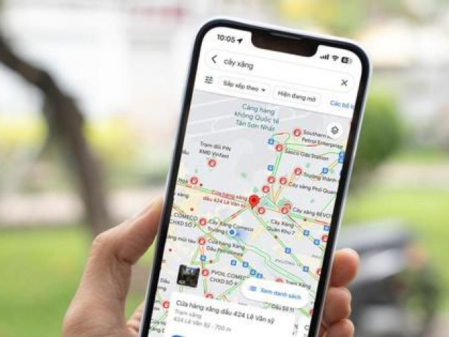Công nghệ thông tin - Cách tìm cây xăng gần nhất bằng Google Maps