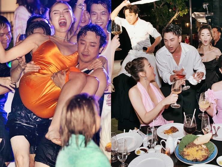 Đời sống Showbiz - Rò rỉ 13 ảnh dàn sao hạng A ở tiệc cưới "bung xõa" của Diệu Nhi tại Phan Thiết đêm qua