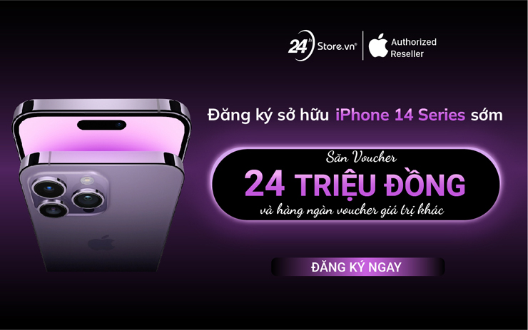 Khách đăng ký sở hữu iPhone 14 series sớm tại 24hStore ngày càng tăng