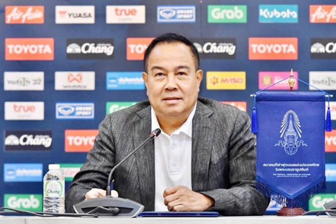 Chủ tịch Liên đoàn Bóng đá Thái Lan (FAT) sẵn sàng từ chức. Ảnh: FAT