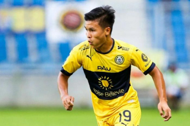 Quang Hải đã có bàn thắng đầu tiên trong màu áo Pau FC