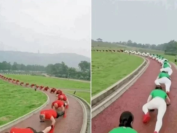 Bạn trẻ - Cuộc sống - Hàng ngàn người bò như cá sấu để học cách chữa đau lưng