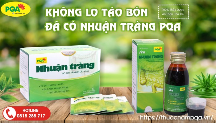 PQA Nhuận Tràng - Giải pháp đẩy lùi táo bón hiệu quả, lành tính