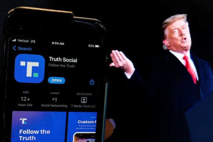Mạng xã hội của cựu tổng thống Trump đã xuất hiện trở lại trên Play Store.