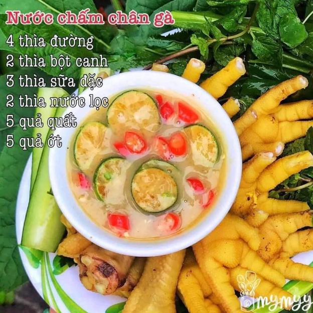 Với nước chấm chân gà này, bạn dùng để chấm ngao hấp cũng rất hợp và ngon.