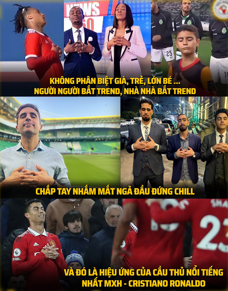 Người người nhà nhà theo trend ăn mừng của Ronaldo.