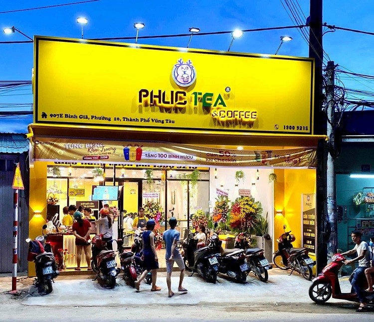 Một chi nhánh của Phúc Tea tại thành phố Vũng Tàu