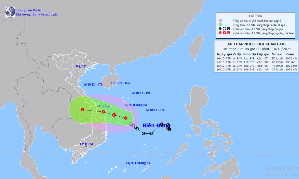 Thông tin mới nhất về áp thấp nhiệt đới sắp mạnh thành bão hướng vào Trung Bộ - 1