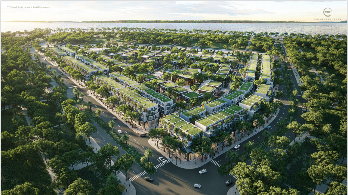 Phối cảnh phân khu The Garden được Chủ Đầu Tư ra mắt tại Eco Central Park.