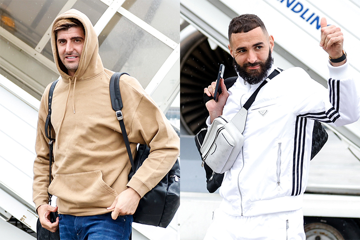 Courtois và Benzema lên đường tới dự
giải "Quả bóng vàng"