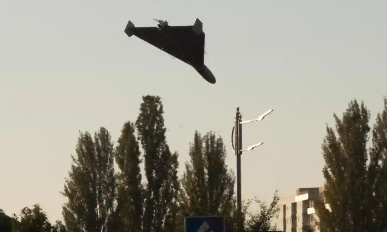 UAV tấn công Kiev hôm 17/10 (ảnh: CNN)