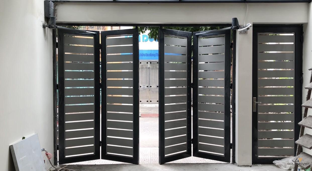 Cổng tay đòn tự động tại công trình dân dụng