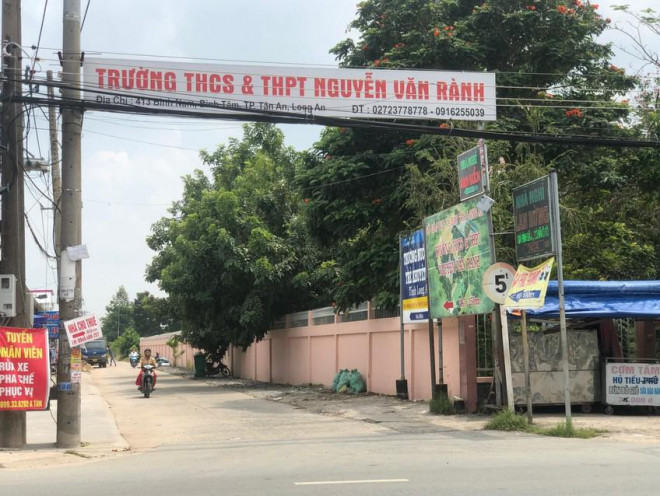 Trường THCS&amp;THPT Nguyễn Văn Rành. Ảnh: HUỲNH DU