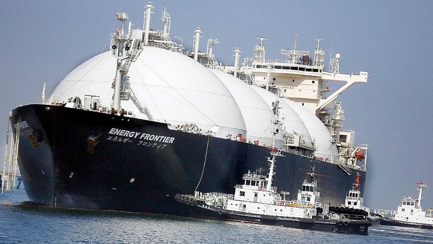 Một con tàu chở LNG cỡ lớn (ảnh: Reuters)