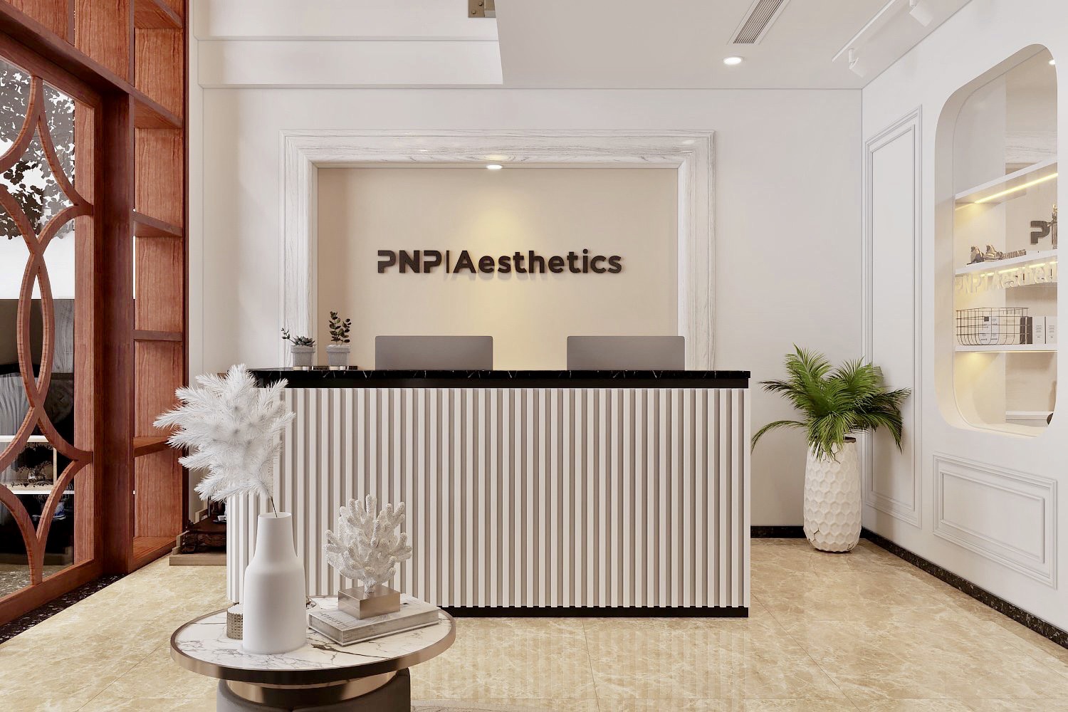 PNP Aesthetic được xây dựng theo phong cách hiện đại, sang trọng, nhẹ nhàng