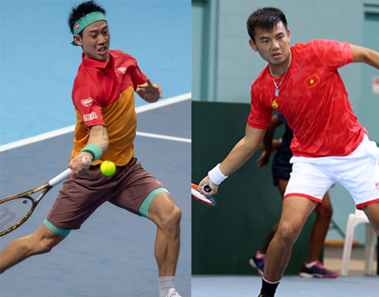 Nishikori (trái) mất hạng ATP, Hoàng Nam giữ số 11 châu Á
