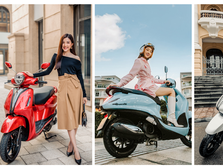 Xe máy - Xe đạp - Lý do các cô nàng hiện đại yêu thích Yamaha Grande