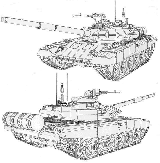 Bản vẽ cấu tạo của T-72B3. Ảnh: armyrecognition