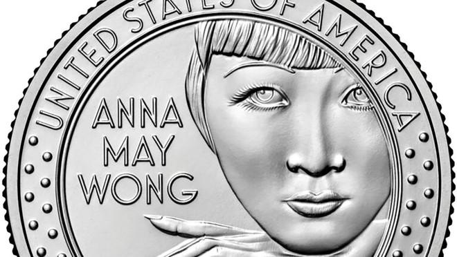 Mẫu thiết kế tiền xu khắc họa khuôn mặt của bà Anna May Wong