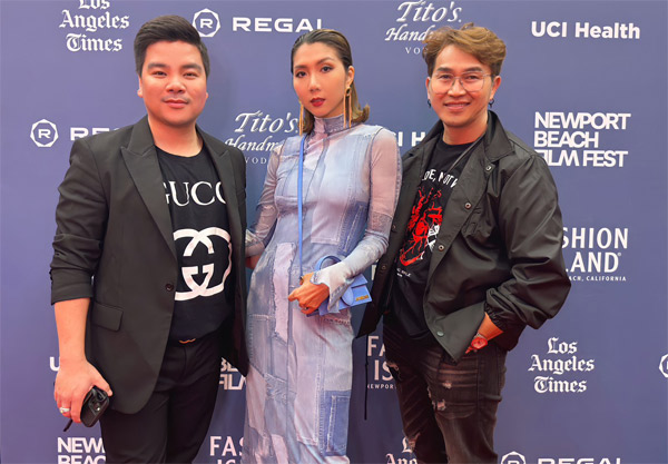 Ngọc Quyên diện đầm ôm sát, trang điểm cá tính đến xem phim Chìa khóa trăm tỷ. Cô cho bộ phim là một trong số 300 tác phẩm đang được giới thiệu tại liên hoan phim. 