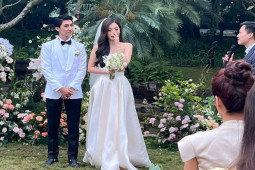 Đời sống Showbiz - Đám cưới Bình An - Phương Nga tại khách sạn hạng sang: Cô dâu rơi lệ hạnh phúc